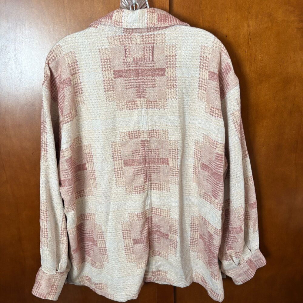 FREE PEOPLE WE THE FREE Berry Keep it Cozy Oversize Shacket Womens Size Small - Picture 5 of 6